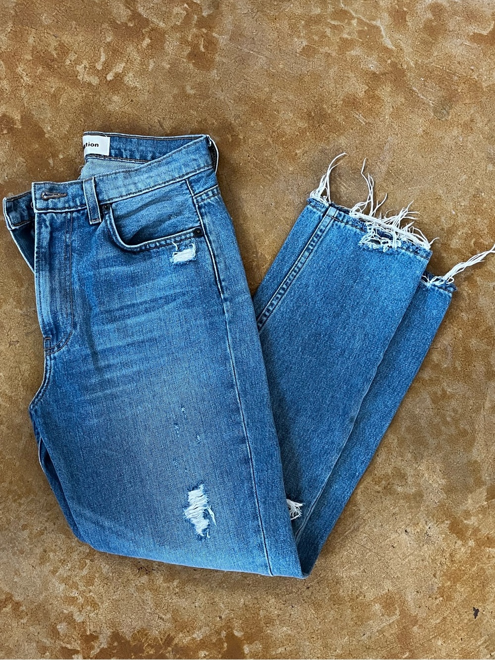 Reformation Julia High Cigarette Jeans, Wash: Arches, SZ 27